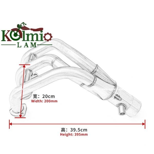 Fit for Yamaha MT09 XSR900 TRACER900 900GT  front exhaust pipe connected - 图片 9